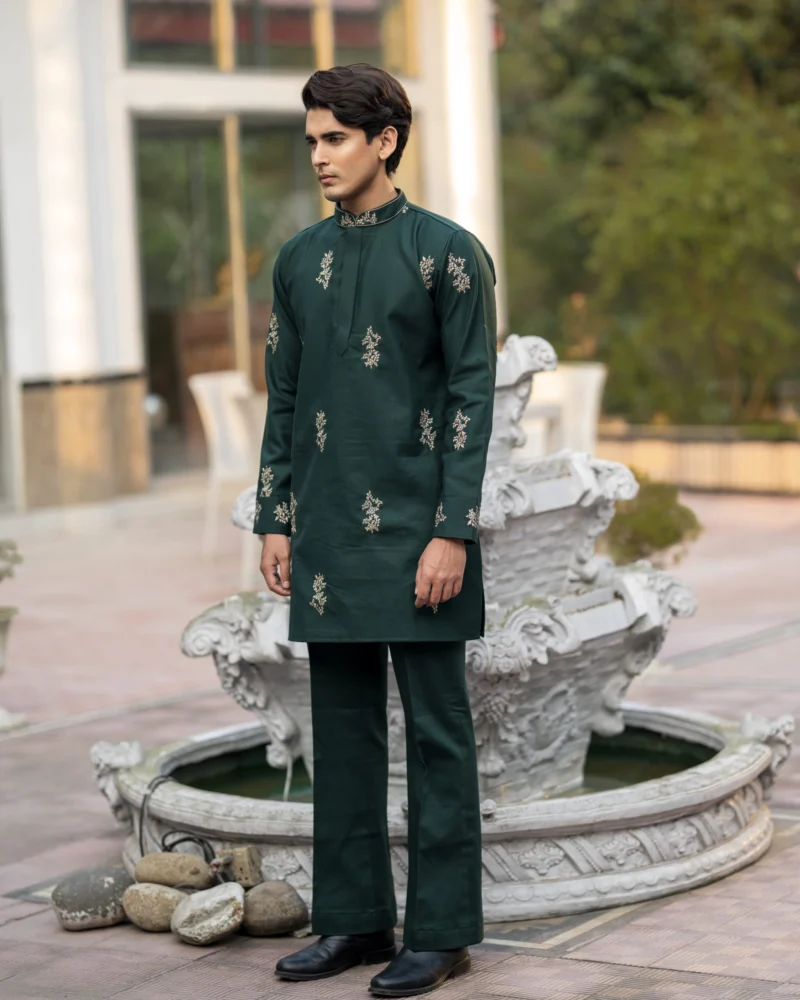 bottle green pant